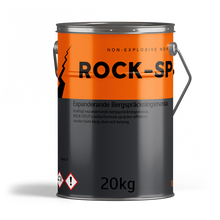 Expanderade bergspräckningsmassa